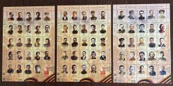 Kyrgyzstan 2025 WWII Great Vyctory 80 ann Heroes Set of 73 stamps with labels in 3 limited edition special sheetlets MNH