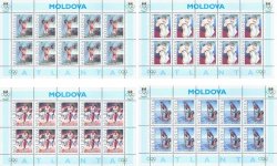Moldova Moldavia 1996 Summer Olympic Games in Atlanta USA set of 4 sheetlets mint
