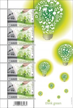 Belgium Belgique Belgien 2016 Europa CEPT Think Green sheetlet mint