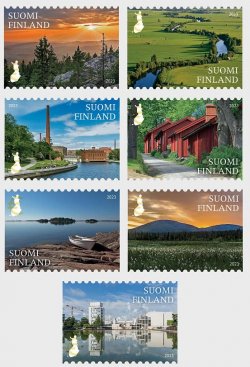 Finland Finnland Finlande 2023 Definitives National Landscapes set of 7 stamps MNH