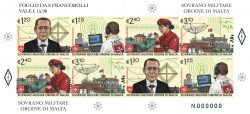 SMOM Order of Malta 2023 Ham radio between culture and service Marconi sheetlet of 2 sets MNH