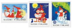 Finland Finnland Finlande 2019 Merry Christmas and Happy New Year ! set of 3 stamps MNH
