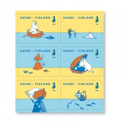 Finland Finnland Finlande 2020 Moomins Tove Jansson Posti set of 6 stamps in booklet MNH
