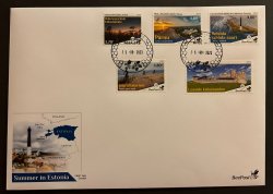Estonia Estland Estonie 2023 Summer in Estonia Lighthouse Landscapes Tourism Bicycles Architecture BeePost FDC