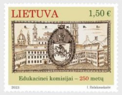 Lithuania Litauen Lituanie 2023 To the Commission of National Education 250 ann stamp mint