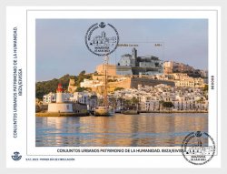 Spain Espagne Spanien 2023 World Heritage Urban Ensembles Ibiza /Eivissa Lighthouse Sailship Fortress FDC