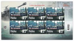 Poland Polen Pologne 2023 30 ann of the withdrawal of Soviet troops from Poland Trucks train sheetlet mint