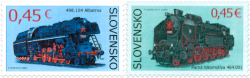 Slovakia 2015 Famous steam locomotives - technical monuments set of 2 stamps MNH