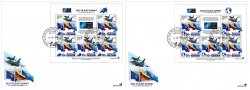 Lithuania Litauen Lituanie 2023 Summit NATO in Vilnius BeePost set of 2 sheetlets FDC