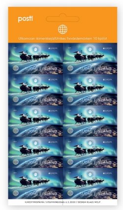 Finland Finnland Finlande 2020 Europa CEPT Old postal routes Santa's way Posti sheetlet MNH