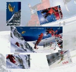 Finland Finlande Finnland 2008 Winter sport hight technology 3D-printing stamp set in finest block MNH