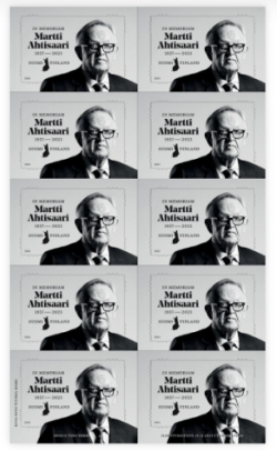 Finland Finnland Finlande 2023 Martti Ahtisaari In Memoriam President Nobel laureate sheetlet MNH