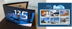 Finland Finnland Finlande 2023 Alvar Aalto architect designer 125 ann USA Germany Italy Iceland BeePost set of 6 stamps in special booklet with blue block MNH