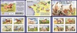 France 2013 Provincial working breed horses carriage lighthouse agriculture set of 12 stamps in booklet MNH