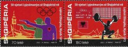 Albania Albanie 2023 Munich Olympics 1972-2022 50 ann legendary Olympic games strip of 2 stamps MNH