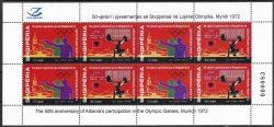 Albania Albanie 2023 Munich Olympics 1972-2022 50 ann legendary Olympic games sheetlet MNH