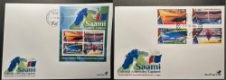 Finland Finnland Finlande 2023 Lapland Cultural Autonomy Saami BeePost set and block FDC