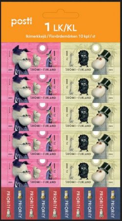 Finland Finlande Finnland 2015 Europa CEPT vintage toys moomin trolls sheetlet with labels MNH