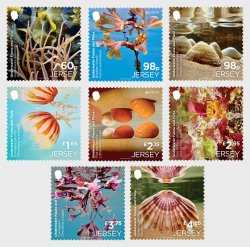 Jersey UK Great Britain 2024 Europa CEPT Underwater Fauna and Flora set of 8 stamps MNH