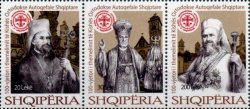 Albania Albanie 2023 100th ann of the Autocephalous Orthodox Church strip of 3 stamps MNH