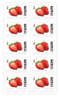 Finland Finnland Finlande 2024 Strawberry Taste of summer Posti sheetlet booklet MNH