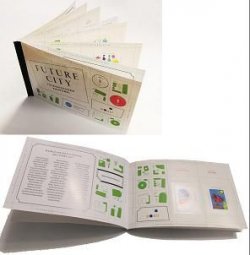 Finland 2012 Helsinki Future city set of 8 stamps in special blocks in booklet MNH