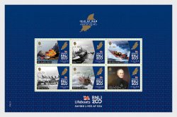Isle of Man IOM Great Britain 2024 Royal National Lifeboat Institution RNLI 200 ann block MNH