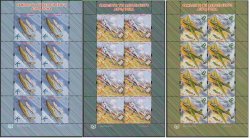 Russian occupation of Moldova (DMR Transnistria) 2024 Airplanes of the Tiraspol airfield set of 3 perforated stamps MNH
