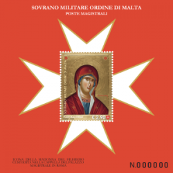 SMOM Order of Malta 2023 Icon of Our Lady of Philermos Roma Italy Protector of Order block MNH