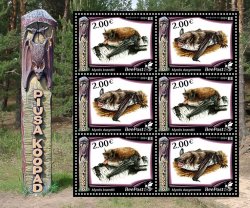 Estonia Estland Estonie 2024 Visit Estonia Piusa caves Bats Geology BeePost sheetlet of 3 strips MNH