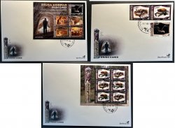 Estonia Estland Estonie 2024 Visit Estonia Piusa caves Bats Geology BeePost FDC set block and sheetlet