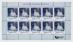 Lithuania Litauen Lituanie 2024 Red Book of Lithuania Mountain Hare LP sheetlet MNH