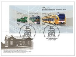 Estonia Estland Estonie 2024 100 years since the first electric train ride in Estonia Omniva FDC