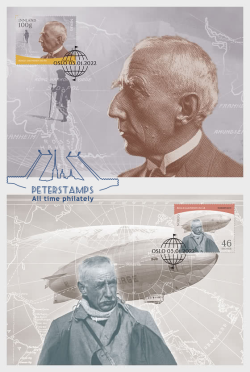 Norway 2022 Amundsen North Pole set of 2 maxicards
