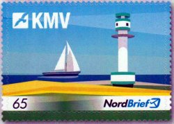 Germany Deutschland Allemagne 2017 Kiel Magazine Publisher Lighthouse Sailship NordBrief stamp MNH
