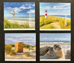 Germany Deutschland Allemagne 2018 North sea landscape Lighthouse bird seal MainBriefLogistik set of 4 stamps MNH