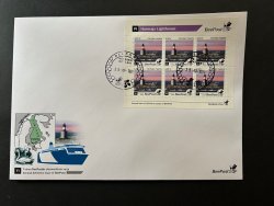 Finland Finnland Finlande 2024 Definitives Harmaja lighthouse BeePost sheetlet FDC