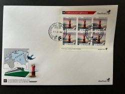 Estonia Estland Estonie 2024 Definitives Tallinnamadal lighthouse BeePost sheetlet FDC