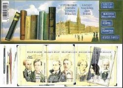 Belgium Belgique Belgien 2010 Famous Belgian writers block of 5 stamps in booklet MNH