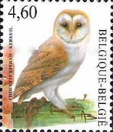 Belgium Belgique Belgien 2010 Barn owl Tyto alba stamp MNH