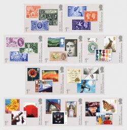 Great Britain United Kingdom 2024 100 Years of Commemorative Stamps set of 8 stamps MNH