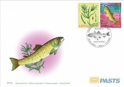 Latvia Lettland Lettonie 2024 Europa CEPT Underwater flora and fauna Fish plant FDC