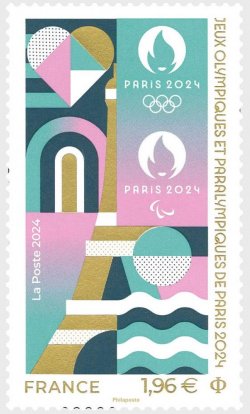France 2024 Olympic Games Paris Olympics Symbolism Logo stamp MNH