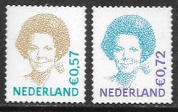 Netherlands Pays-Bas Niederlande 2004 Definitives Queen Beatrix set of 2 stamps MNH