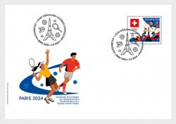 Switzerland Schweiz Suisse 2024 Olympic Games Paris Olympics stamp FDC