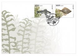 Estonia Estland Estonie 2024 Europa CEPT Underwater flora and fauna Fishes Omniva FDC