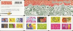 France 2008 Happy holidays ! Christmas greetings set of 14 stamps in booklet MNH