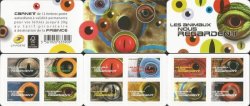 France 2015 Eyes of wildlife: birds, reptiles, mammals set of 12 stamps in booklet MNH