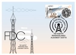 Estonia Estland Estonie 2024 100th anniversary of the first radio broadcast in Estonia Omniva FDC