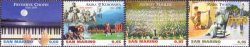 San Marino 2010 Great masters of art Chopin Kurosawa Mahler Twain set of 4 stamps MNH
